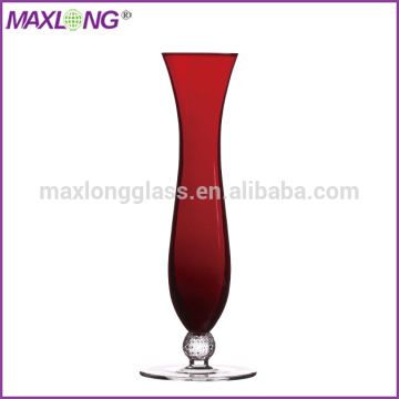 China Manufacturer Red Colored Small Flower Vase