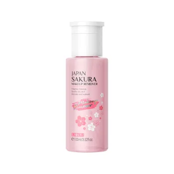 LAIKOU JAPAN SAKURA 100ml Makeup Remover for Pore Cleansing and Brightening Dry Skin