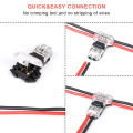 5Pcs T-type Wire Connector Cable Terminal Connector Quick Splice 25mmx10.55mm for Electrical Car Audio 24-18AWG Wire ABS+Copper