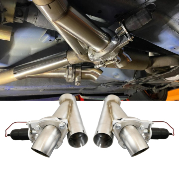 Stainless Steel 3 2.5 Inch Y Pipe Electric Exhaust Cutout for Bypass Valve