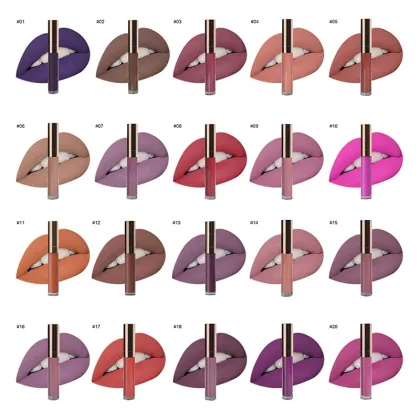 Long-Lasting Waterproof Matte Liquid Lipstick for Romantic Beauty
