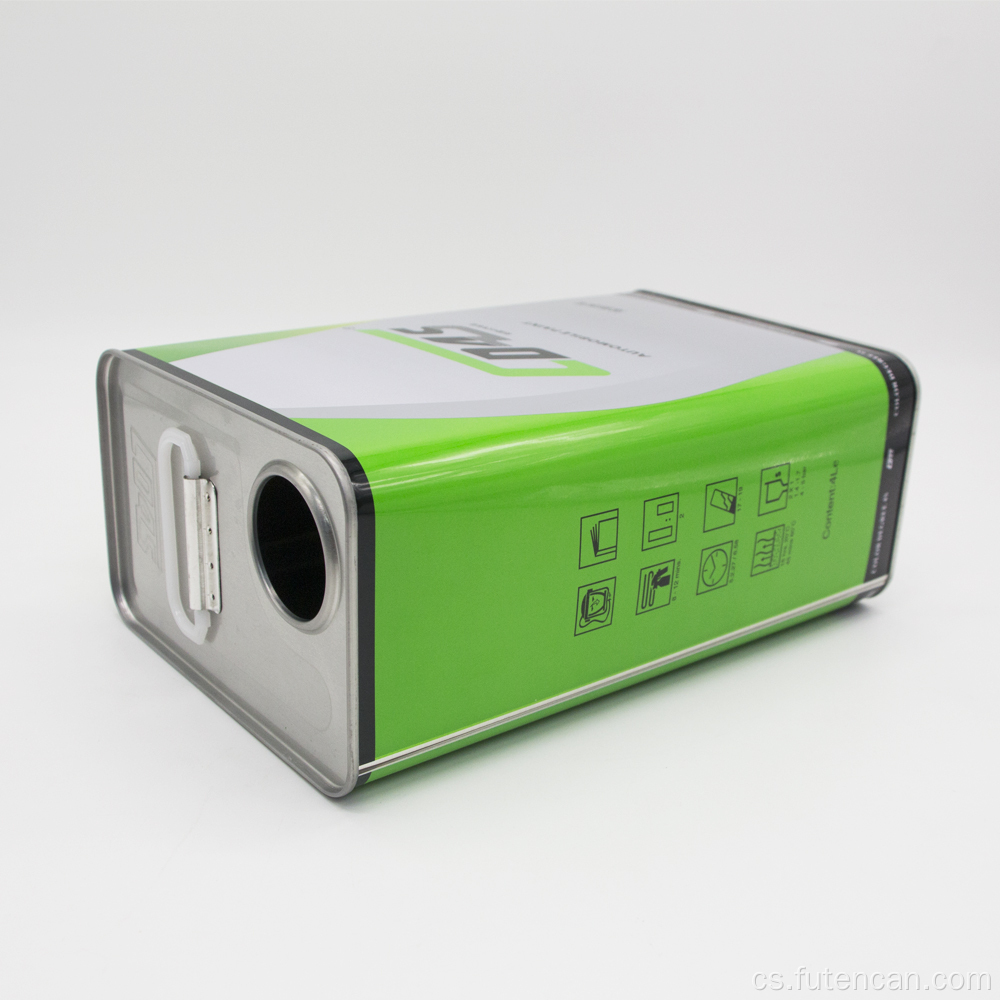 4L prázdná plechovka od chemického kovu