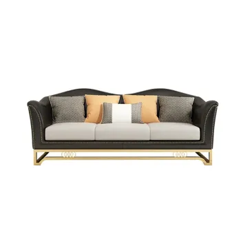 Gold Stainless Steel Modern Lounge Sofa for Home or Hotel