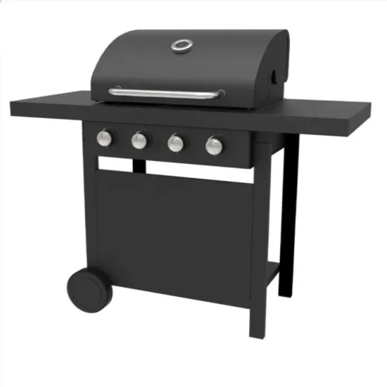 Wholesale 4 Burners Commercial Gas BBQ Grill Barbecue Trolley Grill with Lid for Outdoor Camping
