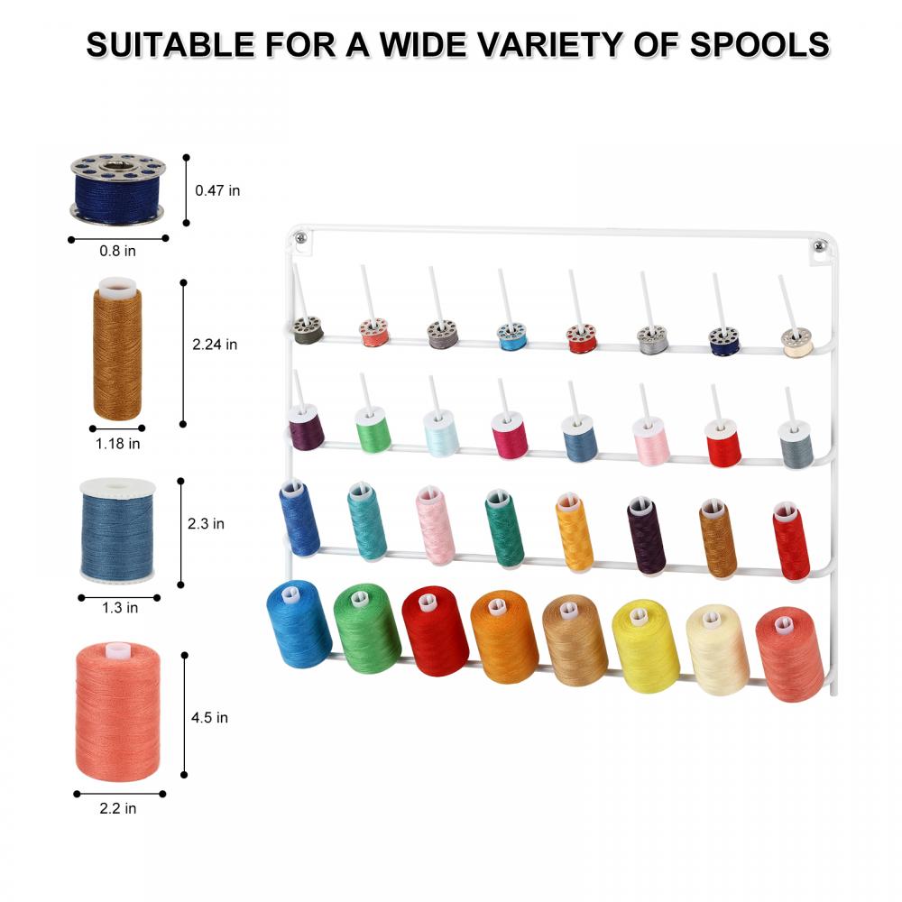 White Metal Sewing Supplies Organization