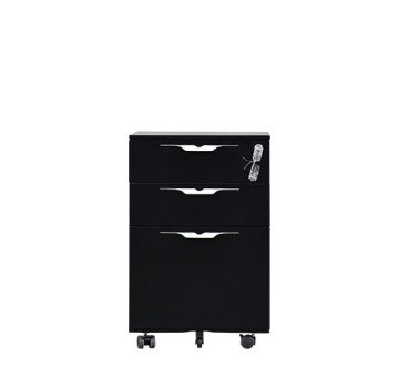 Multi Drawer Mobile Pedestal Black