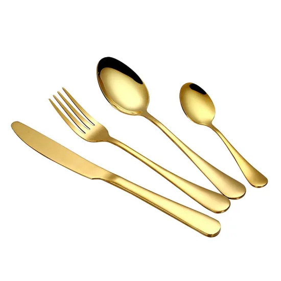 Hot Selling Stainless Steel Gold Flatware Set