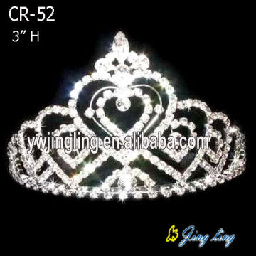 Corona plateada plata pequeña Tiara para muñeca