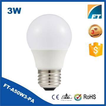 FT-A50W3-PA 3W E27 AC100-240V LED BULB