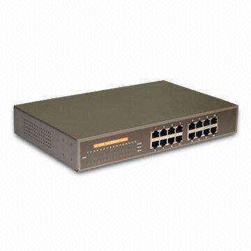 16-port 10/100m Ethernet Switch with 2 Megabit Frame Buffer and IEEE802.3u 100Base-TX Standard