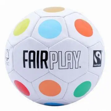 Natural Rubber Soccer Ball, Hand Stitched Football, Perfect to Kick Around with Kids