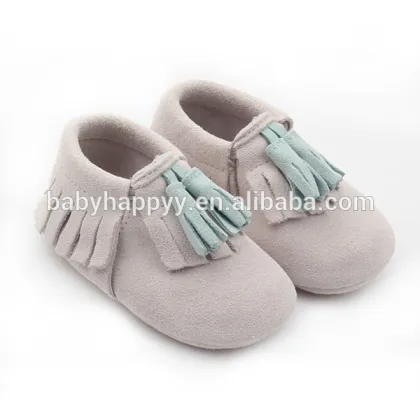 Wholesale new fashion boys shoes soft leather little girls shoes suede leather shoes