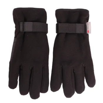 Hotsale PU Palm Man Hand Warm Polar Fleece Gloves
