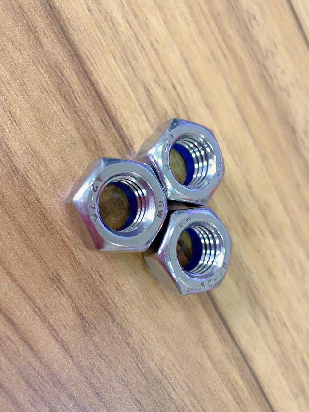 ISO9001 Precision Investment Stainless Steel 304 Nylon Nut