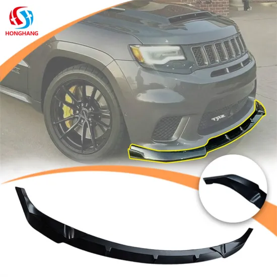 Honghang 10% Discount PP Material Gloss Black Front Bumper Lip for Jeep Grand Cherokee 2015-2021