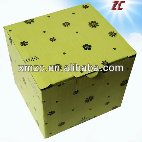 Hot Sale Corrugated Gift Packaging Box for Coffee Mug/Cup Box