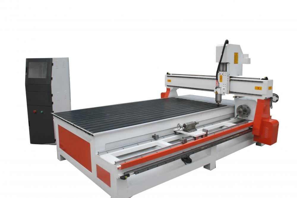 Wood Rotary and Flat carving machine