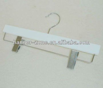high impact Polypropylene plastic pants hanger with adjustable clips