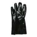 Czarne rękawiczki z obniżeniem PCV Gładkie wykończenie Liner