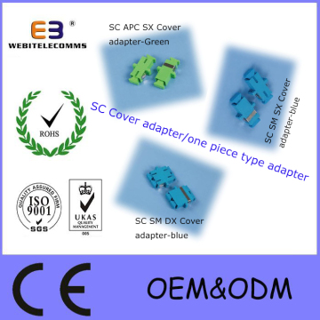 Fiber Optic Sc Dx/Sx Cover Adapter Sc Sm/M/Om3/Om4 Dx One Piece Type Adapter R with Flangem/APC/Om3/Om4 Dx Adapter with Flange