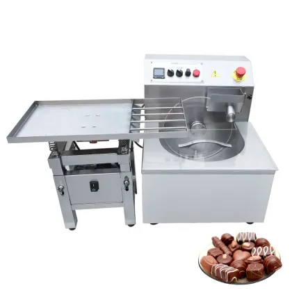 Small Milk Scale Truffles Hollow Star Cup Chocolate Making Machine with Temperature Control and Mixer
