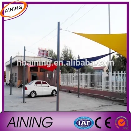 Car park sun shade sail/triangle shade sail/waterproof shade sail