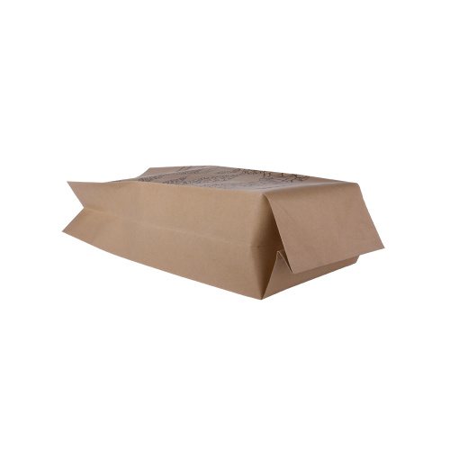 Bolsa de café con fuelle lateral de papel Kraft