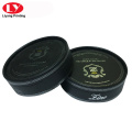 Rigid Black Cardboard Round Box With Lid