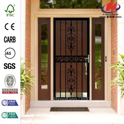 105 Series Black Hinge Left Van Gogh Security Door