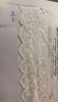 Double Hole Trims Cotton Embroider Fabric