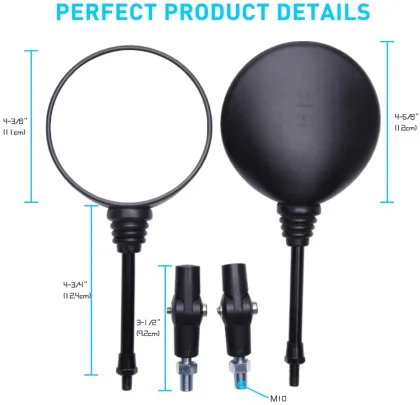 Foldable Motorcycle Rearview Mirrors for Cruisers