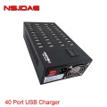 USBウォールチャージャー40ポートUSB充電器ステーション