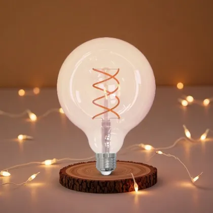 Large-Screen Spiral Bulbs for Immersive Lighting Decor