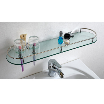 Direct Factory Single Tier Shower Glass Shelf Bathroom Corner Shelf