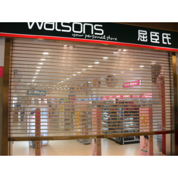 Store Transparent Crystal Roller Shutter Door