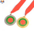 Medalha comemorativa de metal personalizada com moeda martelada