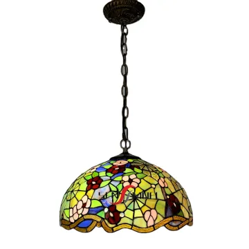 Sensmuel Wholesale Customized Stained Glass Lampshades and Pendant Lamps with Retro Tiffany Style Decor