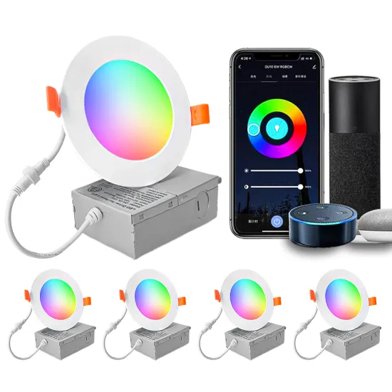 4 Inch 9W Smart Tuya RGB Indoor Slim LED Ceiling Light ETL ES