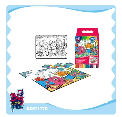 Educational toys for kids DIY painting jigsaw puzzle