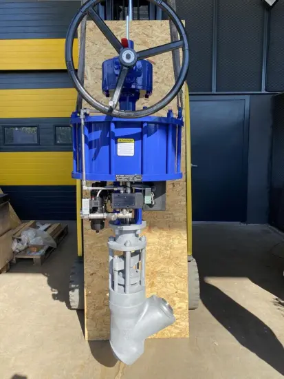 Pneumatic Y type Globe Valve