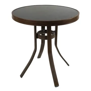 Round Garden Table Metal Outdoor Table