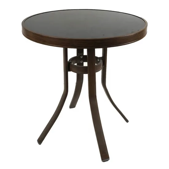 Round Garden Table Metal Outdoor Table