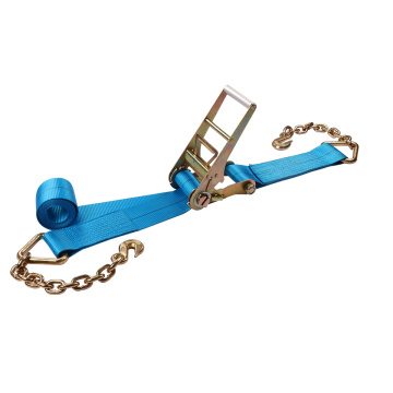 Amarre con trinquete con cadenas y ganchos de agarre