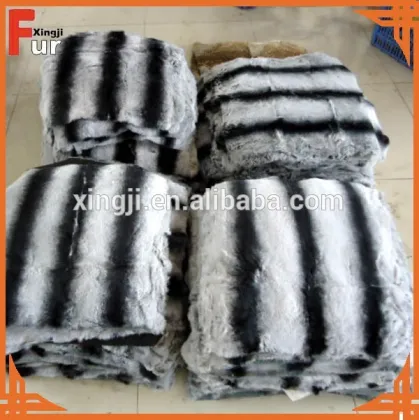 Rex Rabbit Fur in Chinchilla Design, Rex Chinchilla Fur
