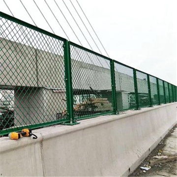 Anti-vertigo framed fence low carbon steel expanded mesh