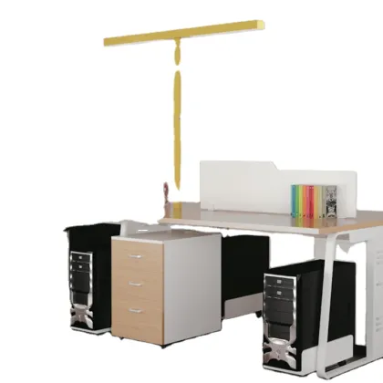 Minimalist Style Twin Lights Desk Lamp for Office Lighting E233D