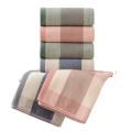 Wholesale Ultra Soft Cotton Gauze Striped hand towels