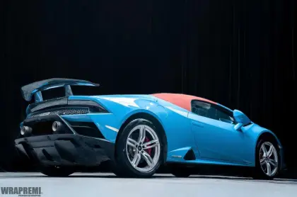 Glossy Abu Blue Car Wrapping Vinyl 1.52*18M