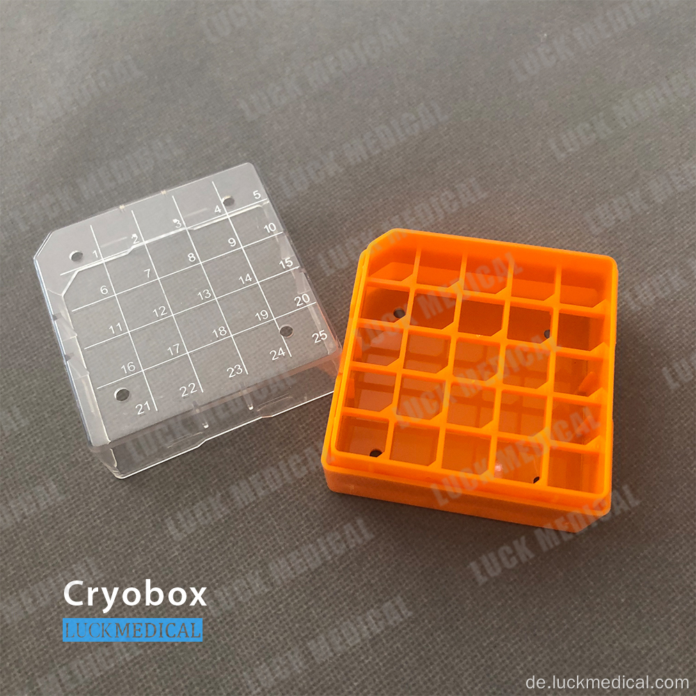 Kryobox für Kryovialspeicher PC -Kunststoff