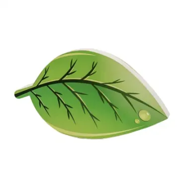 Printed leaf shaped gift box